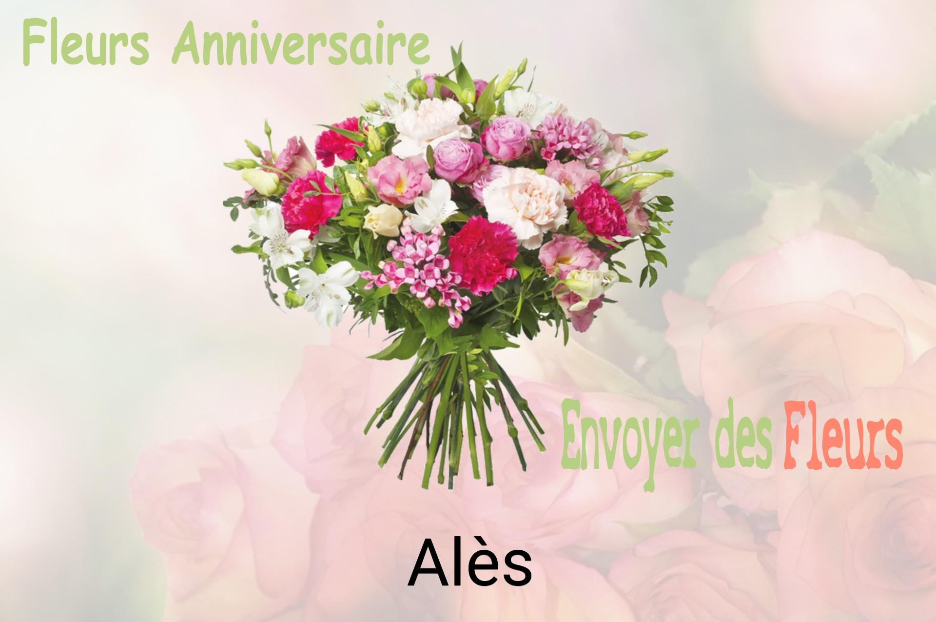 Bouquet de fleurs d’anniversaire livré à Alès